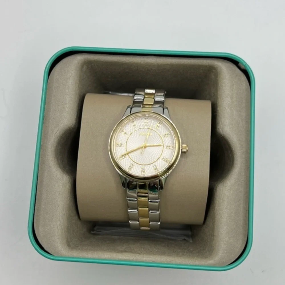 Women's Modern Sophisticate Three Hand Two Tone Stainless Steel Watch 30mm
